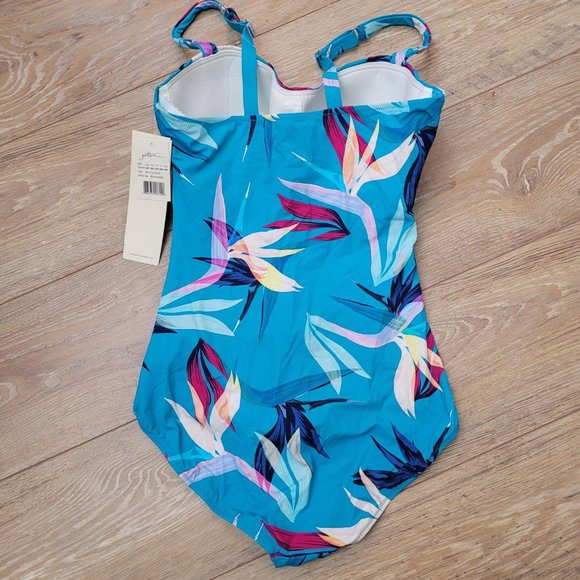 106. Profile by Gottex Underwire one piece Swimsuit. Size 12D. NWT - Picture 2 of 4